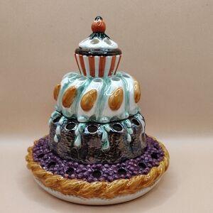 Department 56 Colorful Ceramic Cake Decoration